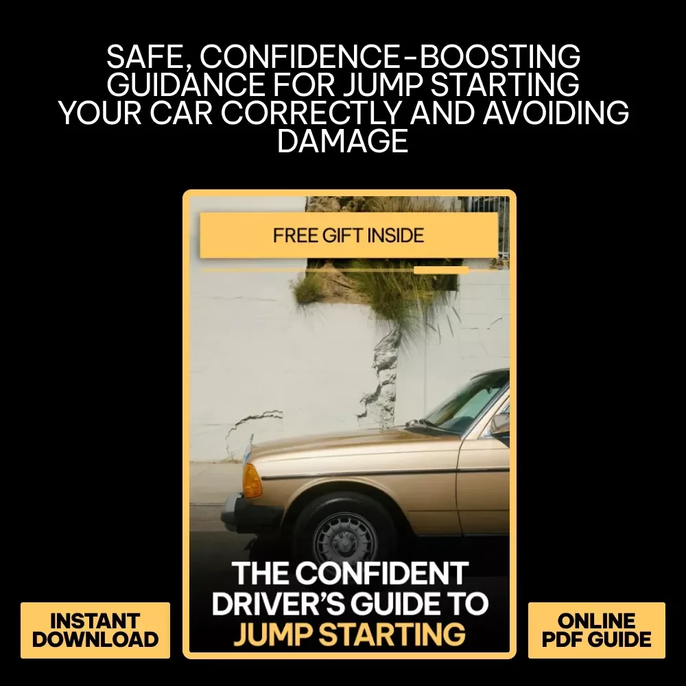 The Confident Driver’s Guide to Jump Starting | safe steps for jump starting a car | Digital Download eBook for Drivers, New Car Owners & Roadside Preparedness