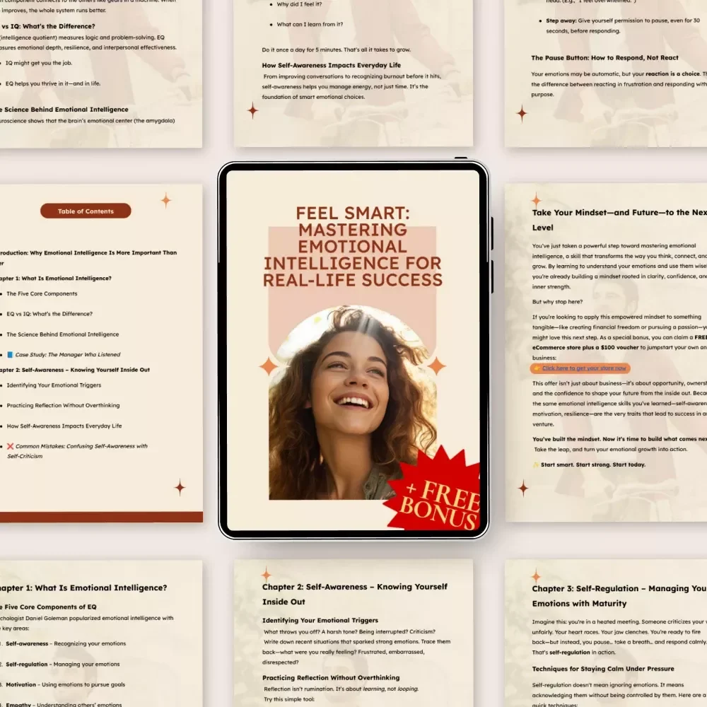 Feel Smart: Mastering Emotional Intelligence for Real-Life Success | Practical eBook to Build Emotional Intelligence Skills, EQ Growth Guide, Personal & Professional Development Download