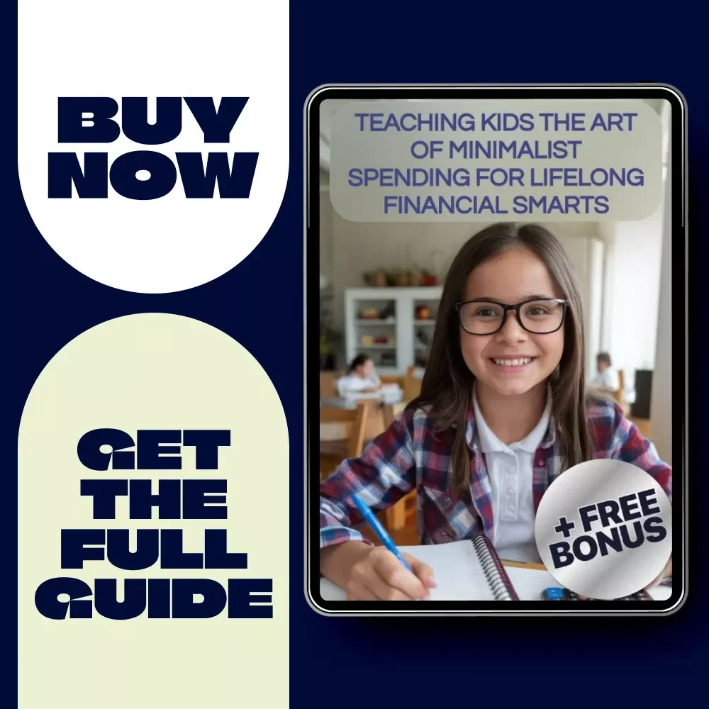 Teaching Kids the Art of Minimalist Spending for Lifelong Financial Smarts | Kids Money Guide, Minimalist Spending for Kids, Financial Literacy eBook for Parents