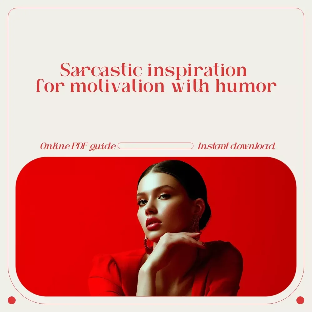 Motivation... Sort Of: A Guide to Sarcastic Inspirational Quotes | Snarky Humor Guide for Cynics, Creatives & Burnt-Out Optimists