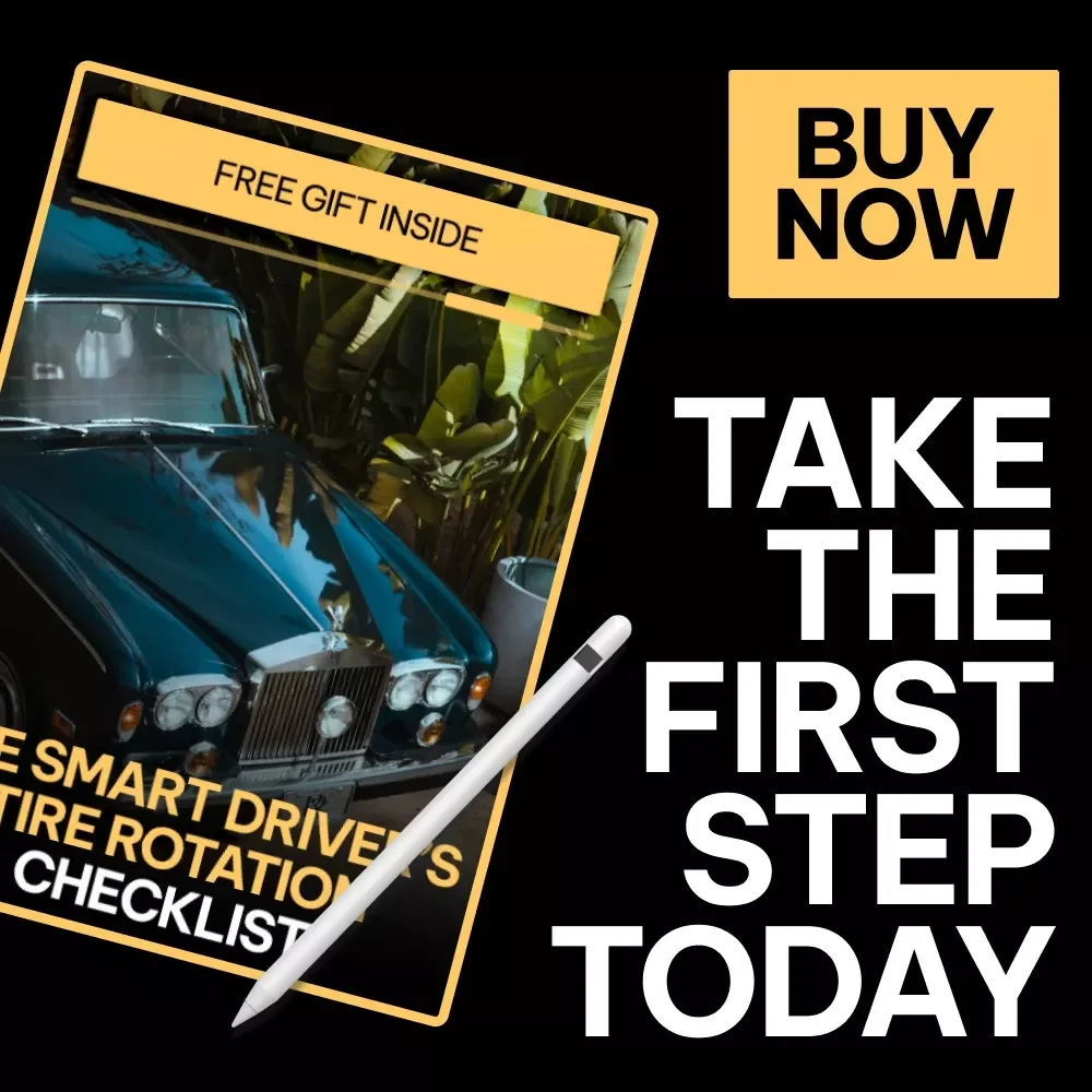 The Smart Driver’s Tire Rotation Checklist | Printable Car Care Guide | Digital Download Tire Maintenance List | how often tires should be rotated | DIY Auto Care Planner