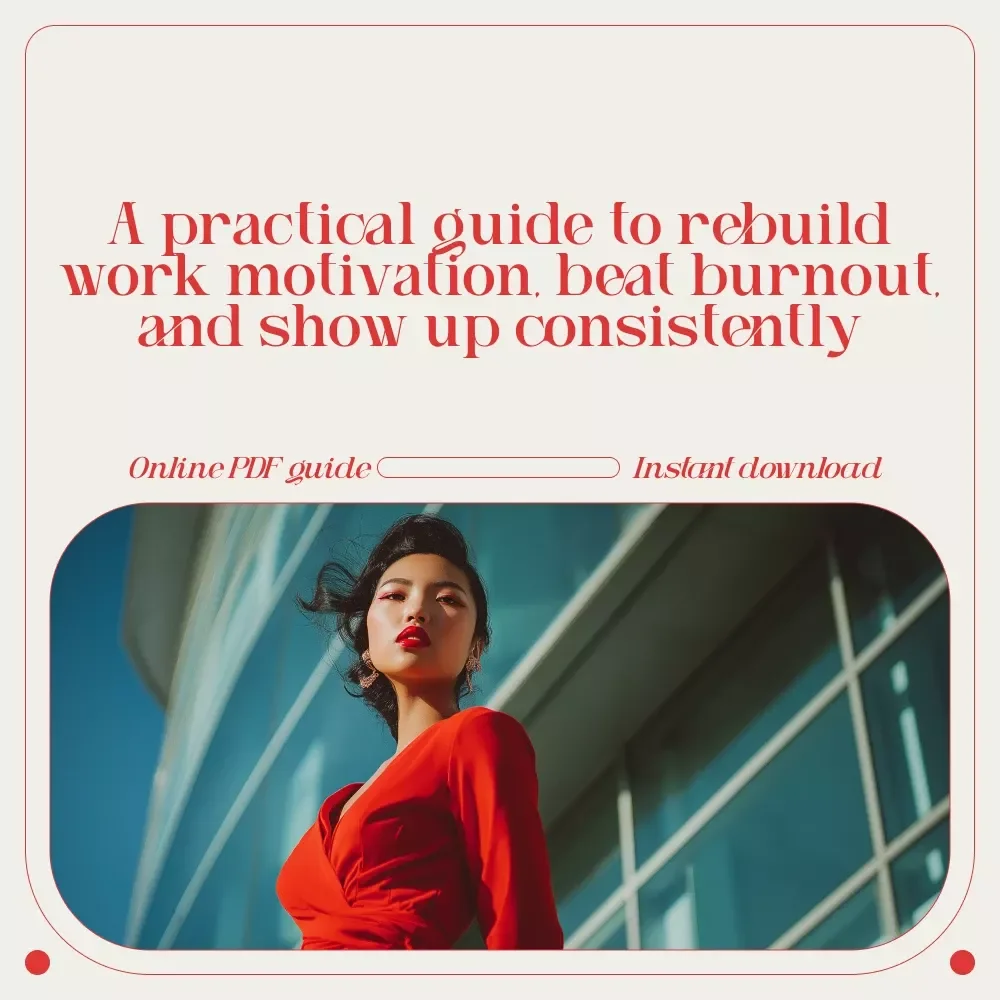 Wake Up, Show Up: How to Get Motivated to Go to Work | Practical Motivation Guide for Burnout, Productivity & Daily Drive