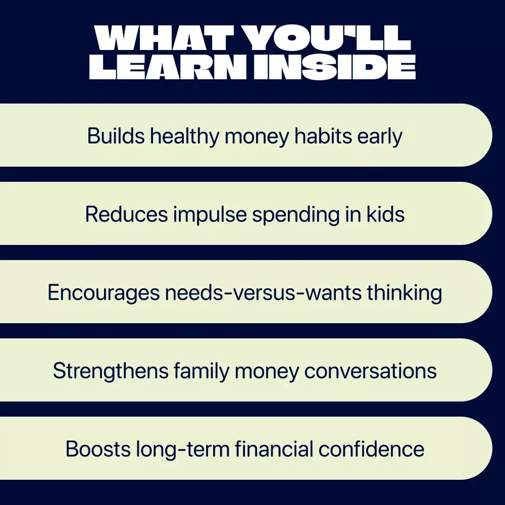 Teaching Kids the Art of Minimalist Spending for Lifelong Financial Smarts | Kids Money Guide, Minimalist Spending for Kids, Financial Literacy eBook for Parents