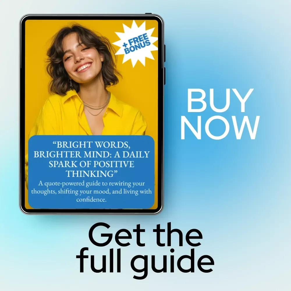 Bright Words, Brighter Mind: A Daily Spark of Positive Thinking - Motivational Quotes eBook