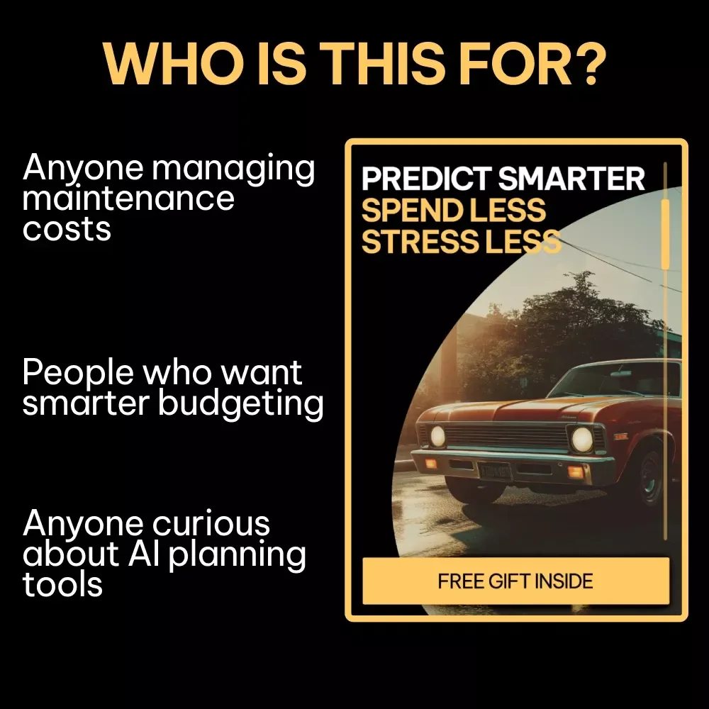 Predict Smarter Spend Less Stress Less | AI Maintenance Cost Guide, Predictive Budget Planning eBook, Smart Spending Digital Download