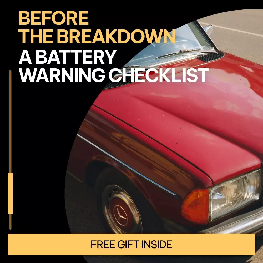 Before the Breakdown: A Battery Warning Checklist | Instant Download Car Battery Health Guide | Printable Signs a Car Battery Is Dying Checklist, Vehicle Maintenance PDF