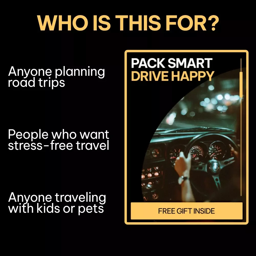 Pack Smart Drive Happy: Ultimate Checklist for What to Pack in a Car for a Road Trip | Car Essentials, Safety Gear, Comfort & AI Travel Tips