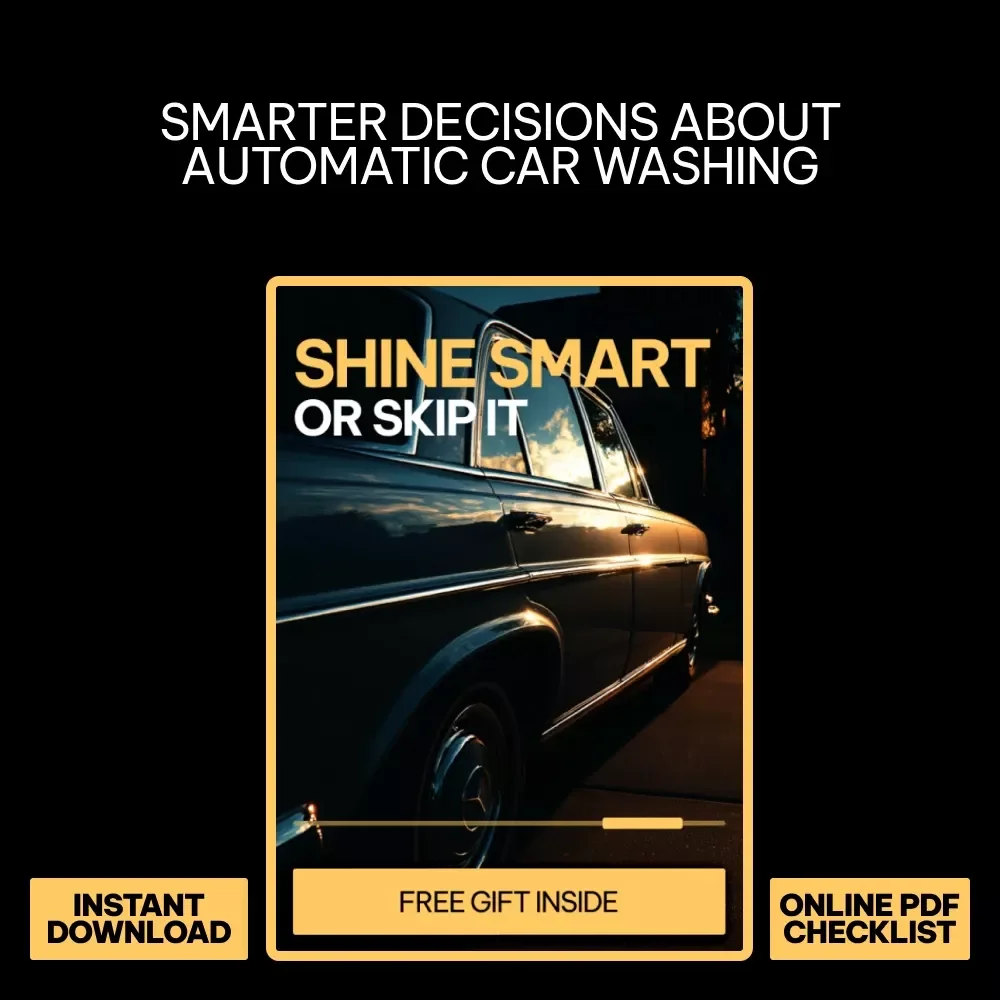 Shine Smart or Skip It – Automatic Car Wash Guide, Smart Car Care Checklist, AI-Driven Vehicle Maintenance eBook for Busy Drivers