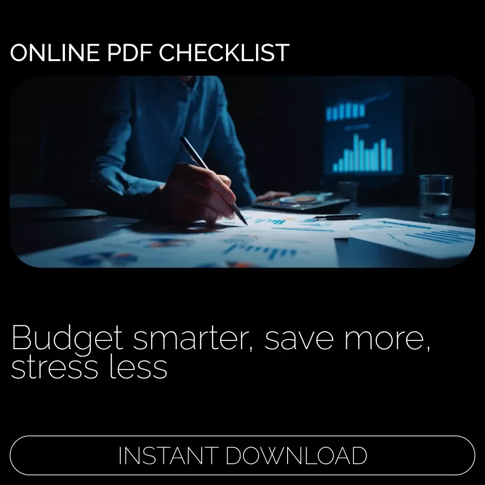 Budget & Save Like a Boss | Simple Checklist for Beginners & Busy Adults | Smart Money Planner for How to Budget and Save Money