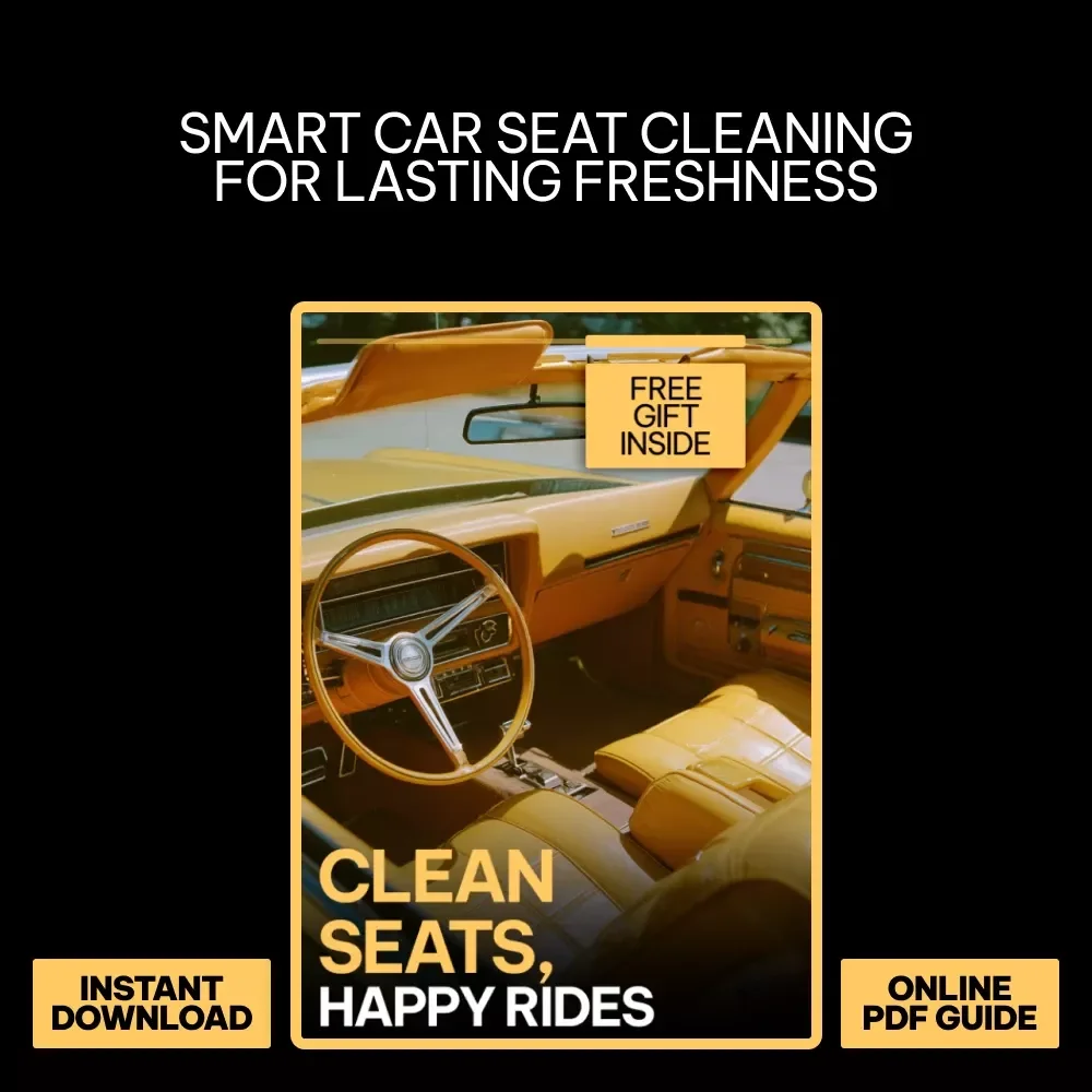 Clean Seats, Happy Rides | Car Seat Cleaning Guide, Upholstery Care eBook, Auto Interior Cleaning Checklist, Fabric & Leather Seats Digital Download