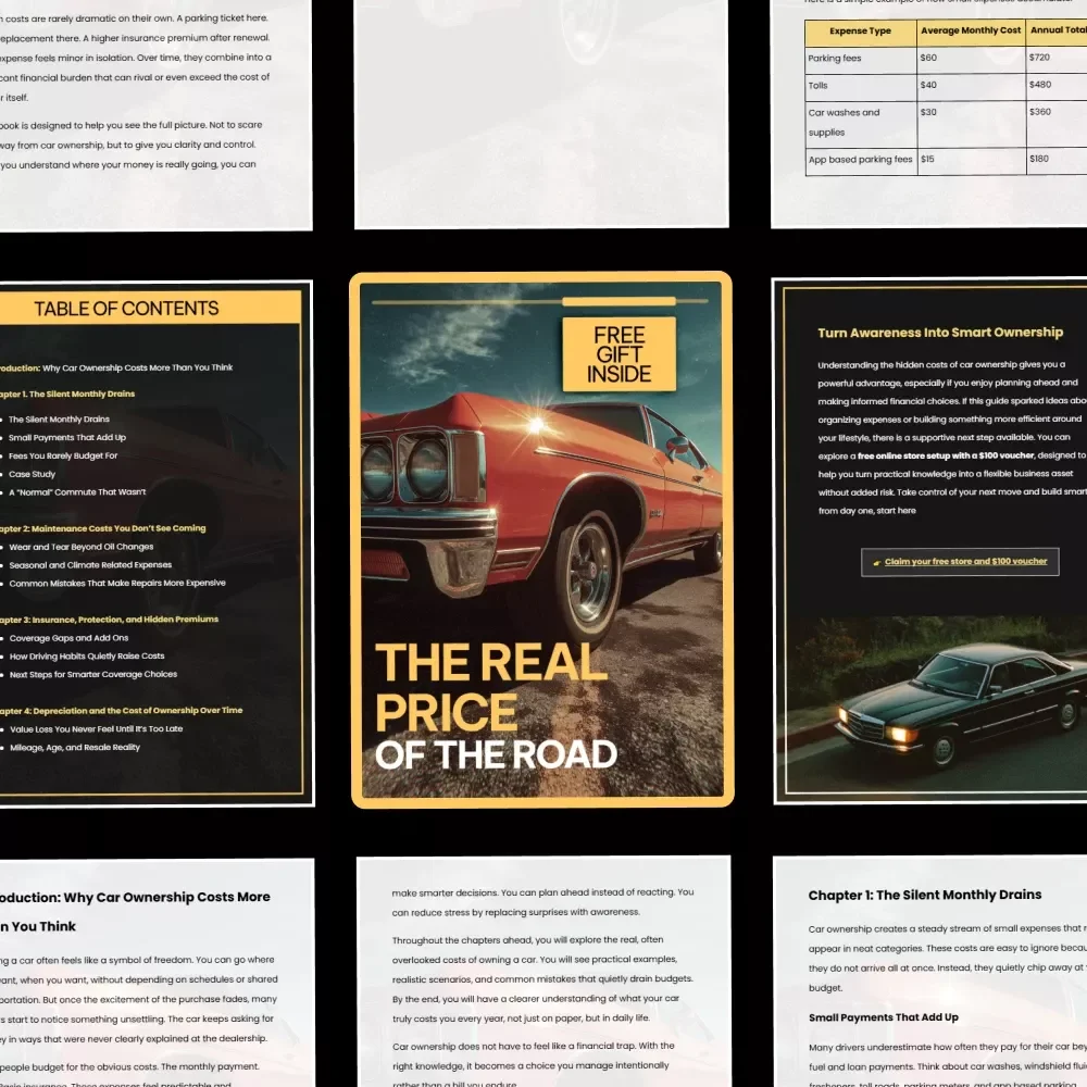 The Real Price of the Road | Eye-Opening eBook on the Hidden Costs of Car Ownership | Smart Budgeting & Ownership Guide
