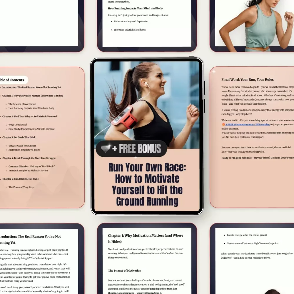 Run Your Own Race: How to Motivate Yourself to Hit the Ground Running | Inspirational Running eBook Guide on how to motivate yourself to run