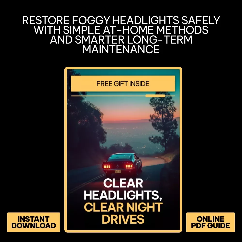 Clear Headlights, Clear Night Drives | Practical Guide with tips for cleaning foggy headlights for Safer, Brighter Driving