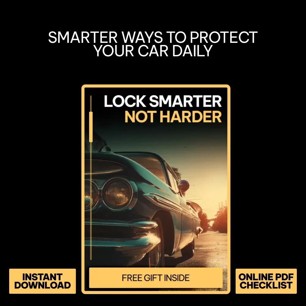 Lock Smarter Not Harder | Car Theft Prevention Guide, Keyless Entry Security Checklist, Vehicle Safety Digital Download
