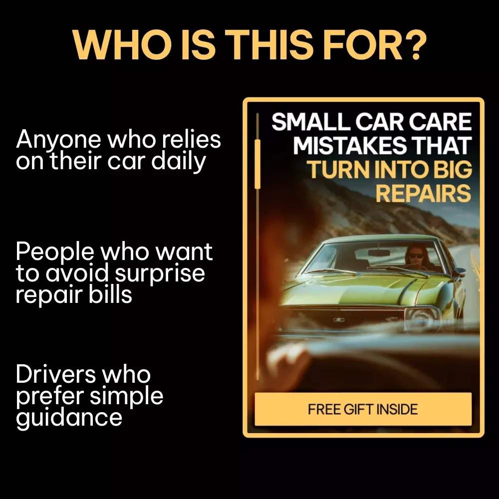 Small Car Care Mistakes That Turn Into Big Repairs | Digital Car Maintenance Guide, Auto Care Checklist, DIY Vehicle Care eBook