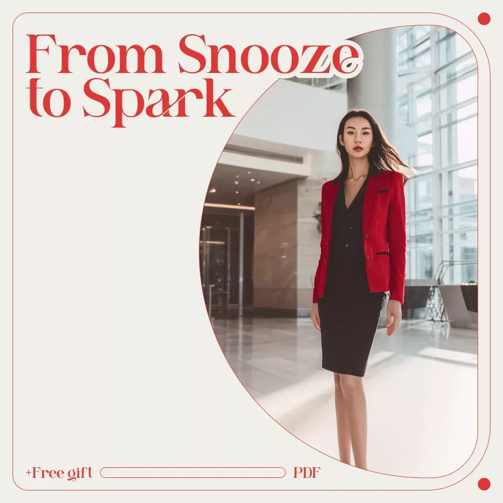 From Snooze to Spark – Your Workday Motivation Jumpstart Plan | Printable Checklist for how to get motivated to go to work | Daily Routine Reset & Productivity Boost