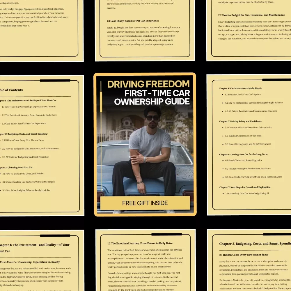 Driving Freedom: First-Time Car Ownership Guide – Ebook for New Drivers | Learn what first time car ownership is really like | Budgeting, Buying & Confidence