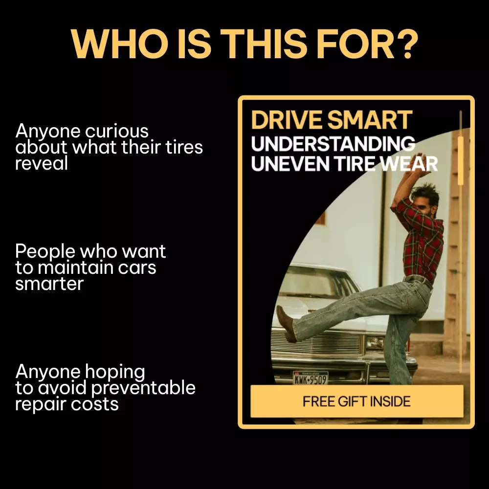 Drive Smart: Understanding Uneven Tire Wear | Printable Digital Guide for Drivers | Learn what uneven tire wear means & How to Fix It | Car Maintenance Checklist Resource | Instant Download for Smarter Vehicle Care