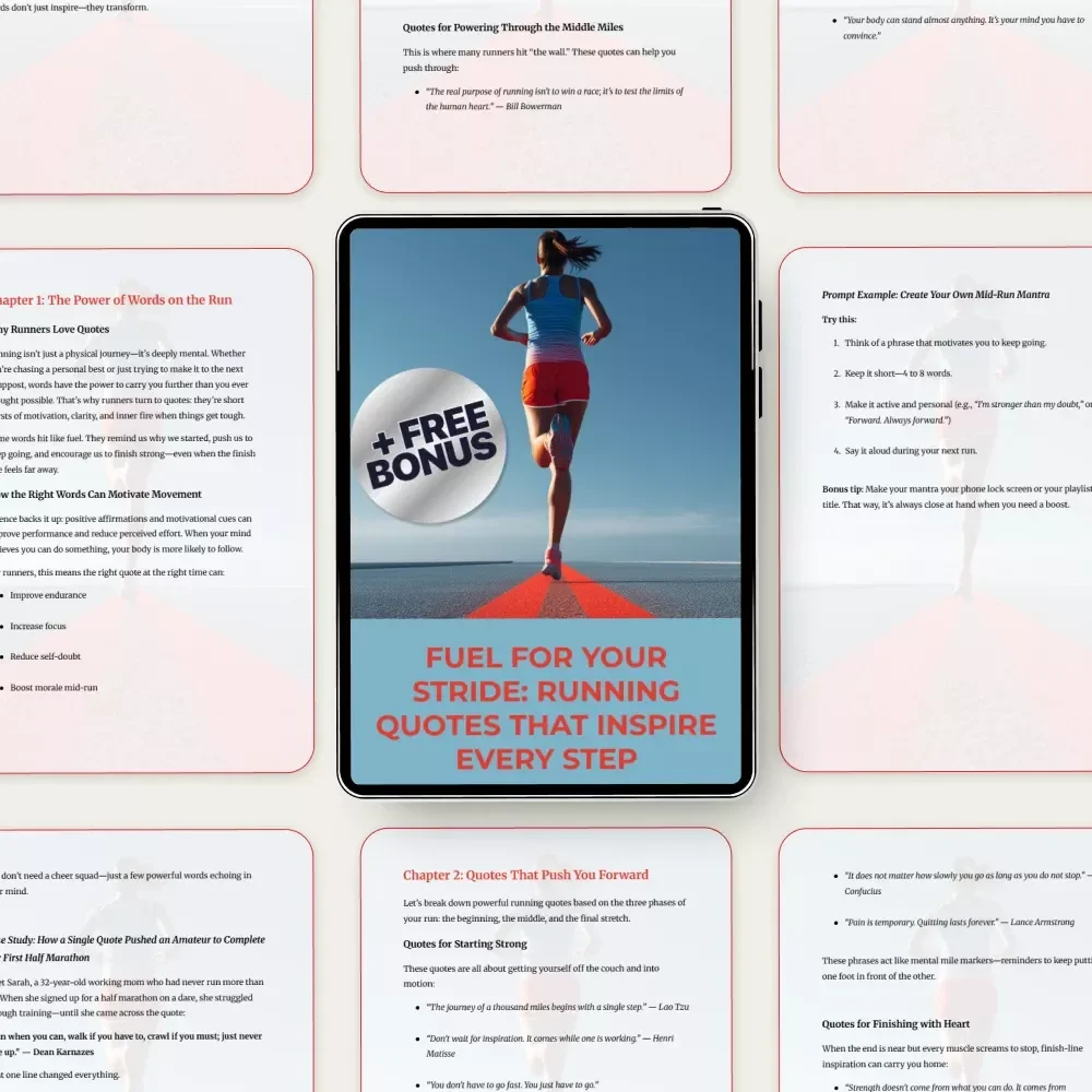 Fuel for Your Stride: Running Quotes That Inspire Every Step - Motivational Guide for Runners