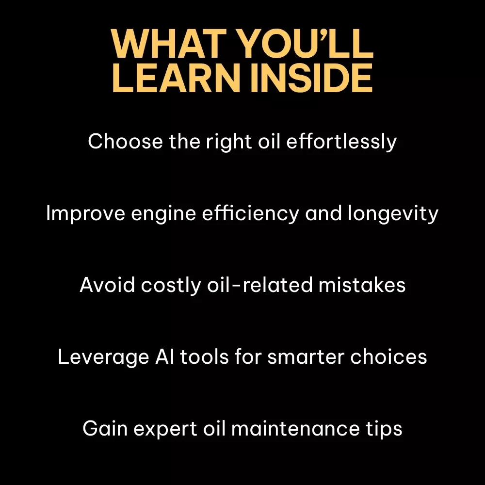 The Ultimate Guide to Engine Oil Choices: Your Essential eBook on Choosing the Right Oil for Your Vehicle