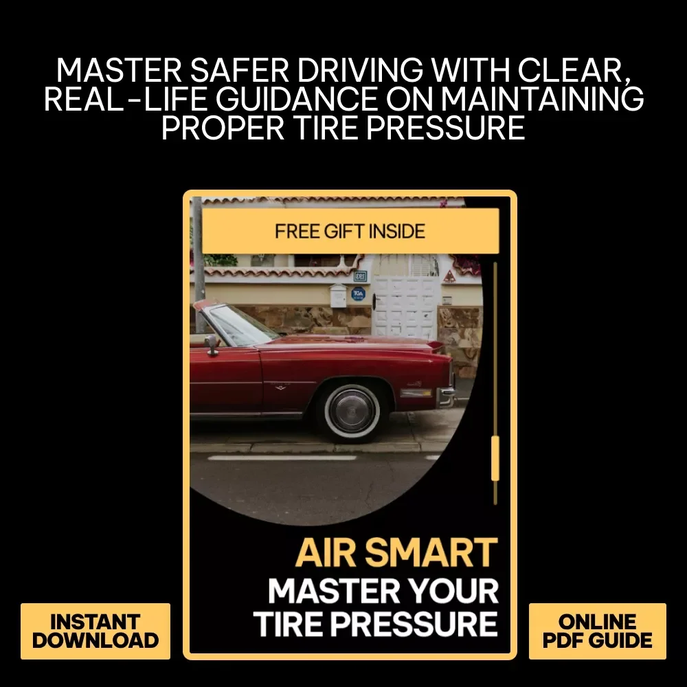 Air Smart: Master Your Tire Pressure | Digital Driving Safety Guide | Car Maintenance eBook | proper tire pressure explained | Safer Driving Habits Checklist | Printable & Mobile-Friendly Download