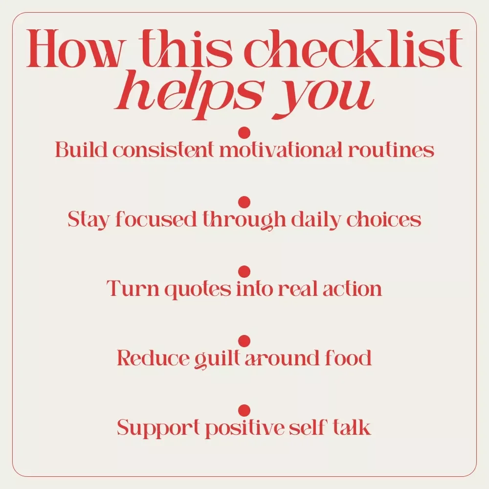 Weight Loss Words That Work: Your Feel-Good Quote Checklist | Printable Motivation Guide with Weight Loss Quotes for Daily Inspiration