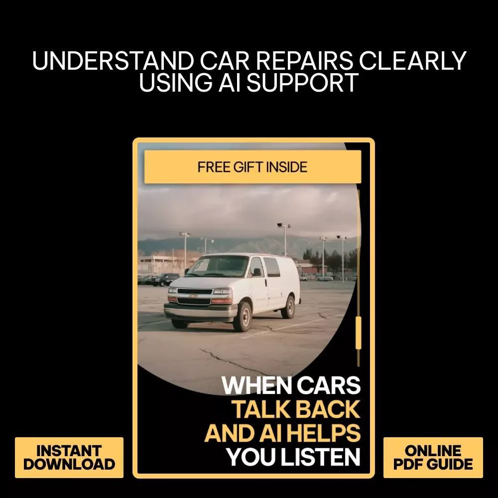 When Cars Talk Back and AI Helps You Listen – Smart Car Repair Guide, AI Car Diagnostics Explained, Repair Estimate Clarity eBook, Stress-Free Auto Ownership Digital Download