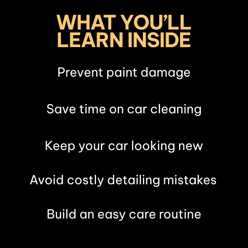 Shine Without Stress – Car Exterior Care Guide, Easy Car Wash & Paint Protection eBook, Auto Detailing Checklist, Smart AI Prompts for Paint Care