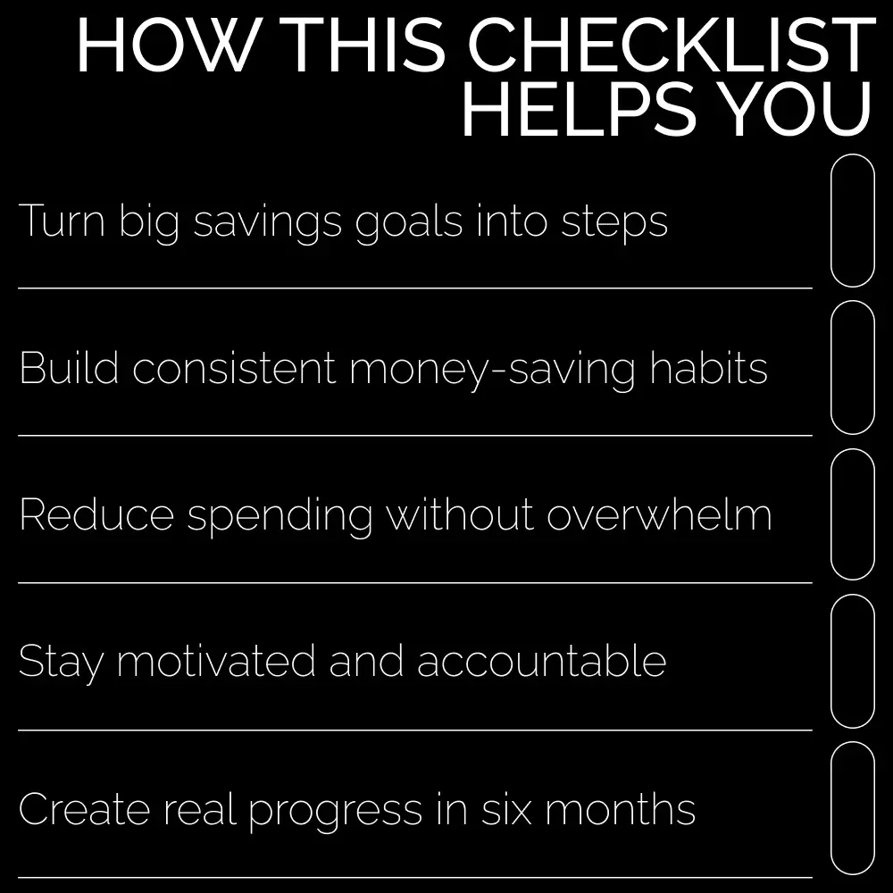 Save $10K in 6 Months Checklist 💸✅ | Digital Budget Planner, Savings Challenge, Money Goal Tracker, Personal Finance Guide