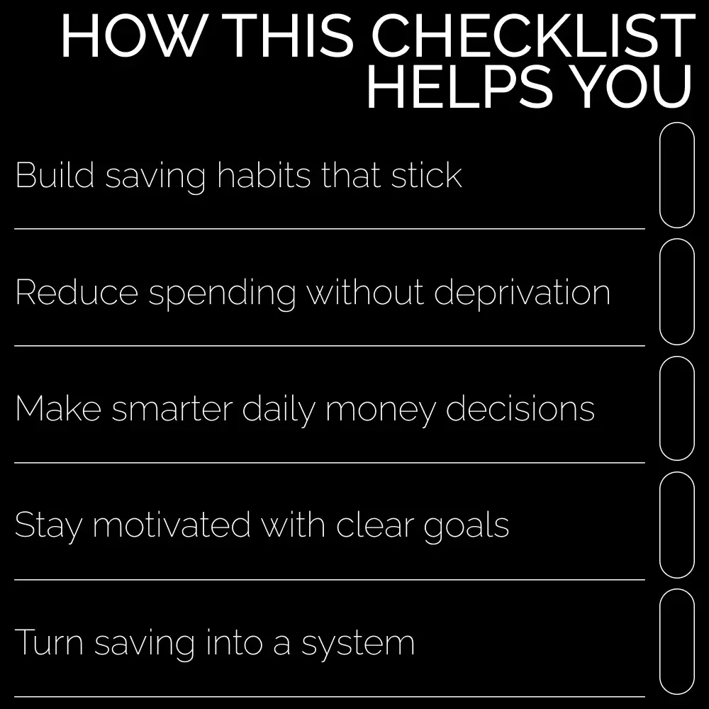 The Save-More Starter Checklist – Simple Money-Saving Guide for Beginners | How Can I Save More Money