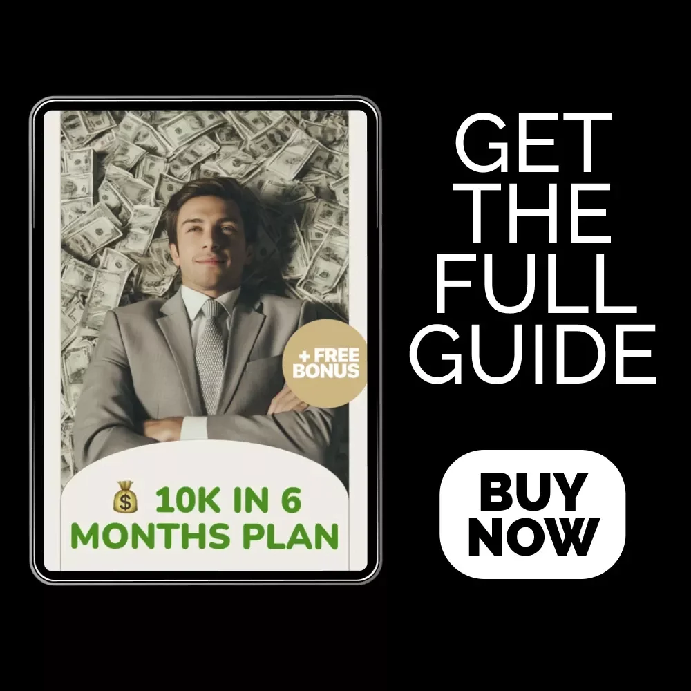 10K in 6 Months Plan Guide | How to Save 10K in 6 Months Step-by-Step Digital Download