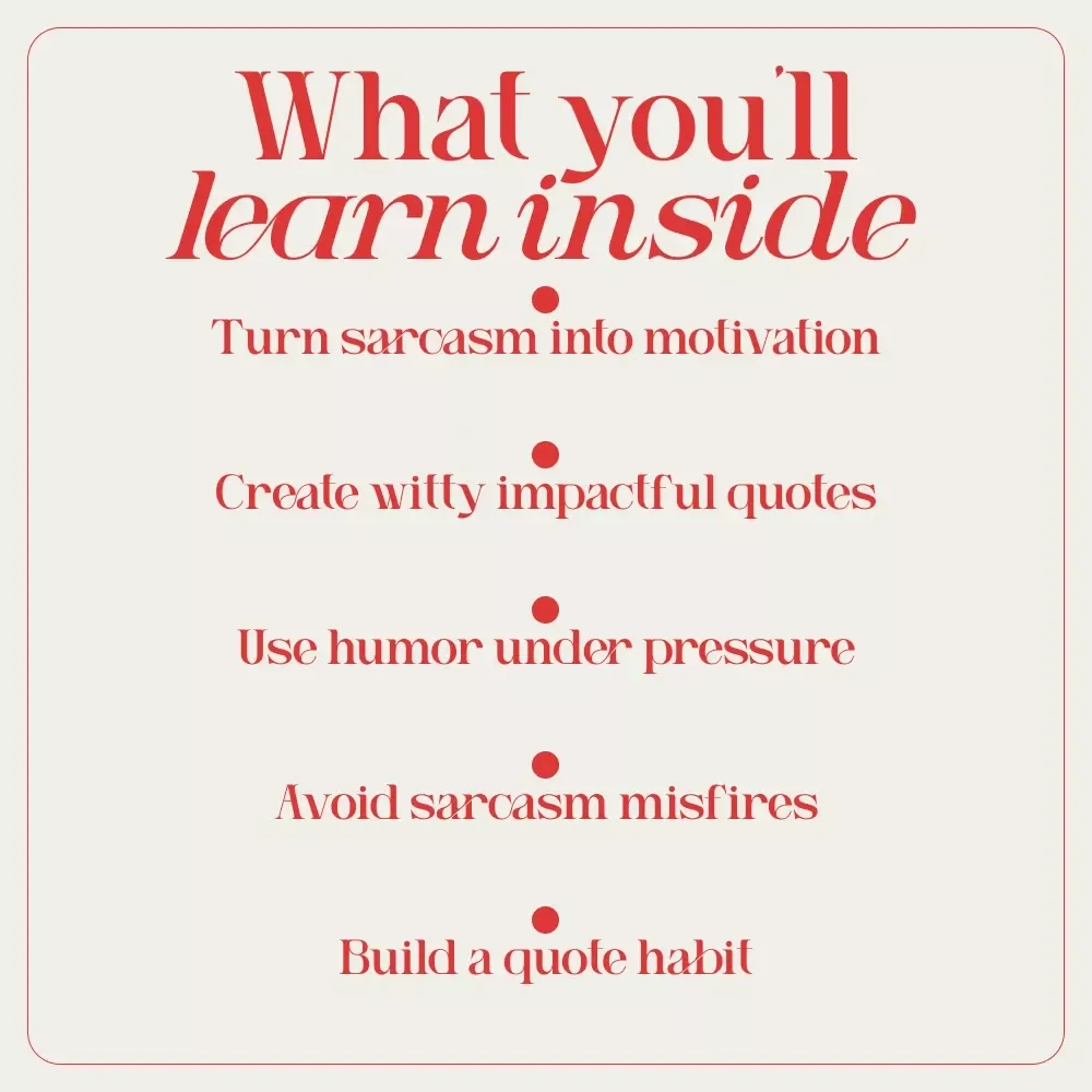 Motivation... Sort Of: A Guide to Sarcastic Inspirational Quotes | Snarky Humor Guide for Cynics, Creatives & Burnt-Out Optimists