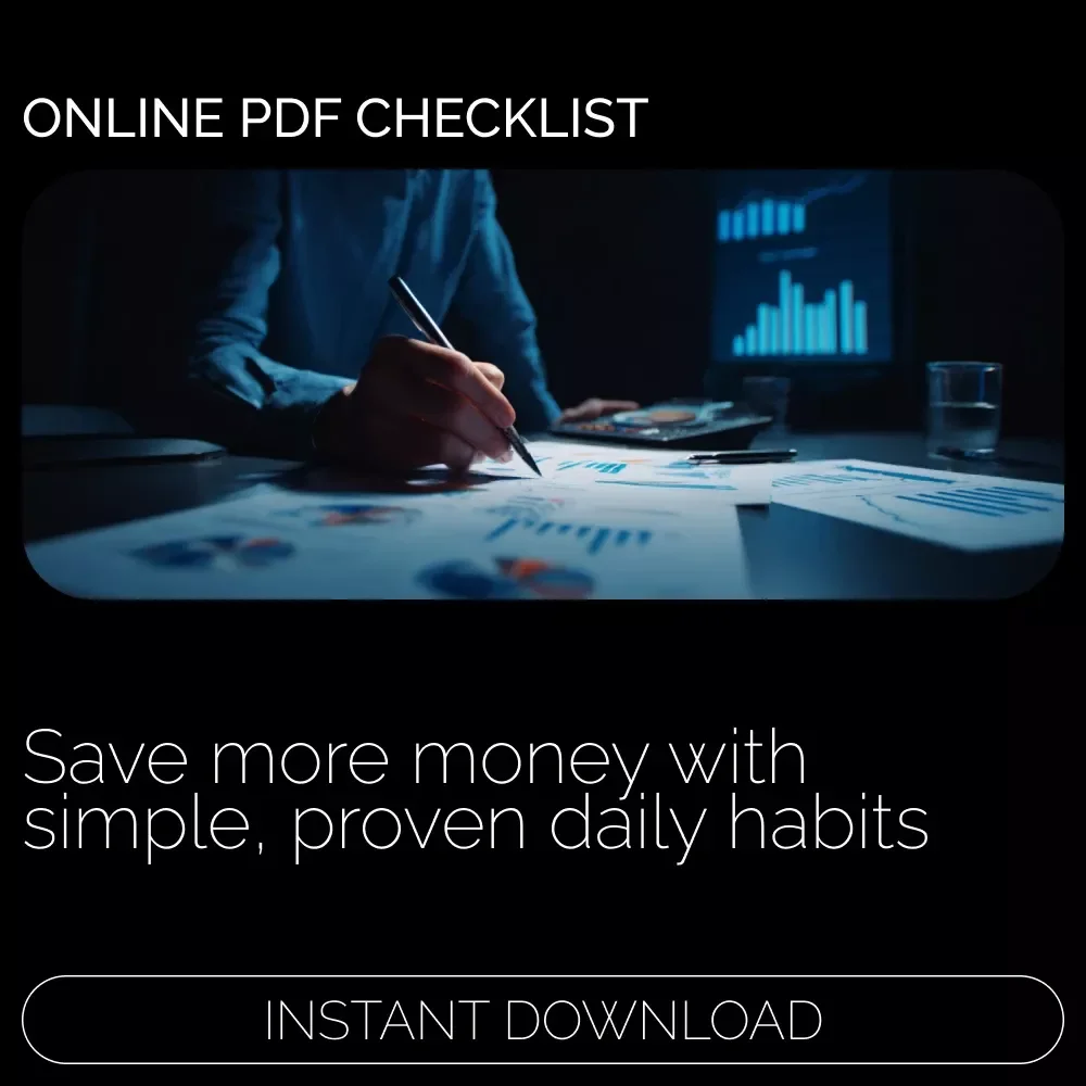Money-Saving Master Checklist | Digital Download Budget Planner, Personal Finance Guide, Smart Spending & Savings eBook Checklist