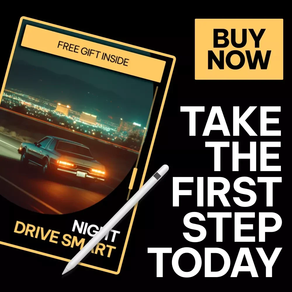 Night Drive Smart – Night Driving Safety Checklist | Printable Digital Guide with Tips for Safe Driving at Night