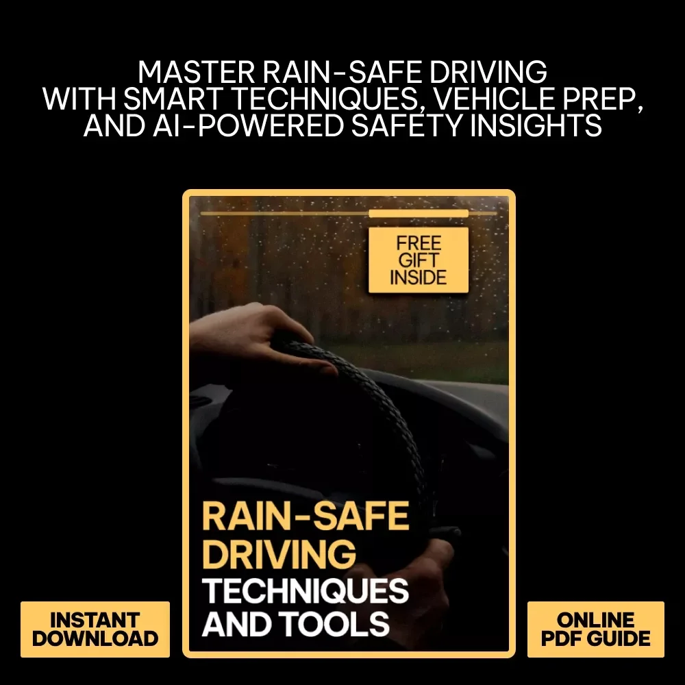 Rain-Safe Driving: Techniques and Tools – A Practical Guide with Safe Driving Tips for Rainy Weather, Smart AI Insights & Vehicle Prep Checklist