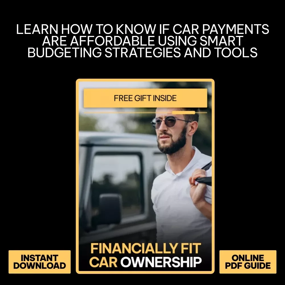 Financially Fit Car Ownership – Smart Money Guide for Confident Buyers | Learn how to know if car payments are affordable & Build a Stress-Free Auto Budget
