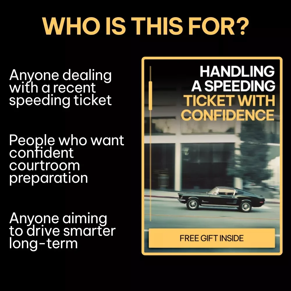 Handling a Speeding Ticket with Confidence | What to Do If You Get a Speeding Ticket Step-by-Step Guide | Digital Download