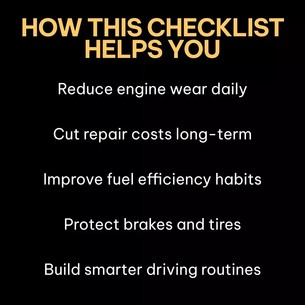 How Driving Habits Influence Car Lifespan | Practical Car Care Checklist for Smarter Driving, Vehicle Longevity & Maintenance Awareness