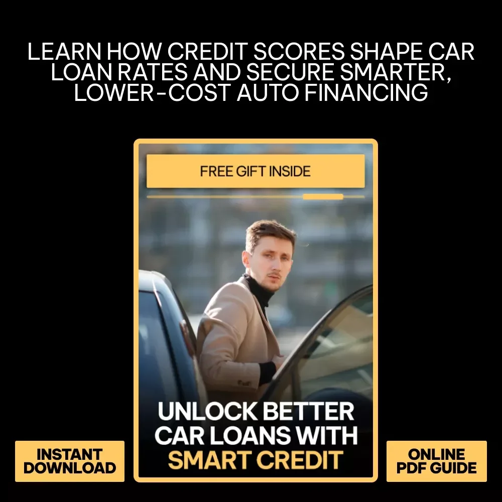 Unlock Better Car Loans with Smart Credit | Practical eBook Explaining how credit score affects car loan rates, Lower APR Strategies, AI Tools & Smarter Auto Financing Decisions