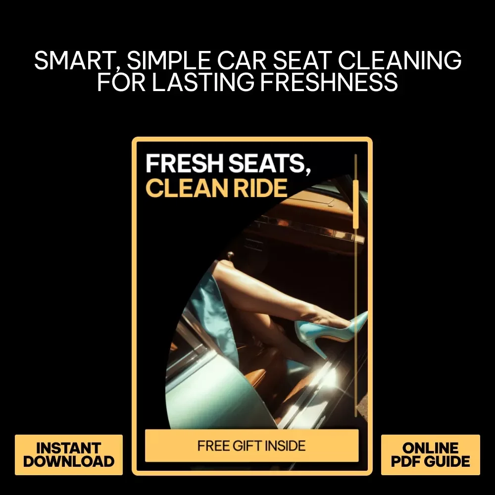 Fresh Seats, Clean Ride – Ultimate Car Seat Cleaning Guide, Stain Removal eBook, Interior Care Checklist, DIY Auto Detailing Digital Download
