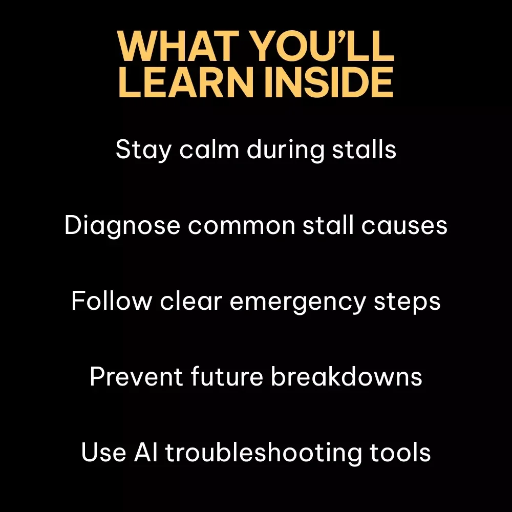When Your Car Stalls – Practical Safety Guide on what to do if your car stall | Step-by-Step Actions, Prevention Tips & AI Troubleshooting