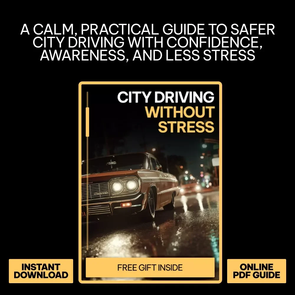 City Driving Without Stress – A Beginner-Friendly Guide with City Driving Safety Tips for Beginners, Calm Urban Driving Skills, Smart Route Planning & Confidence-Building Checklists