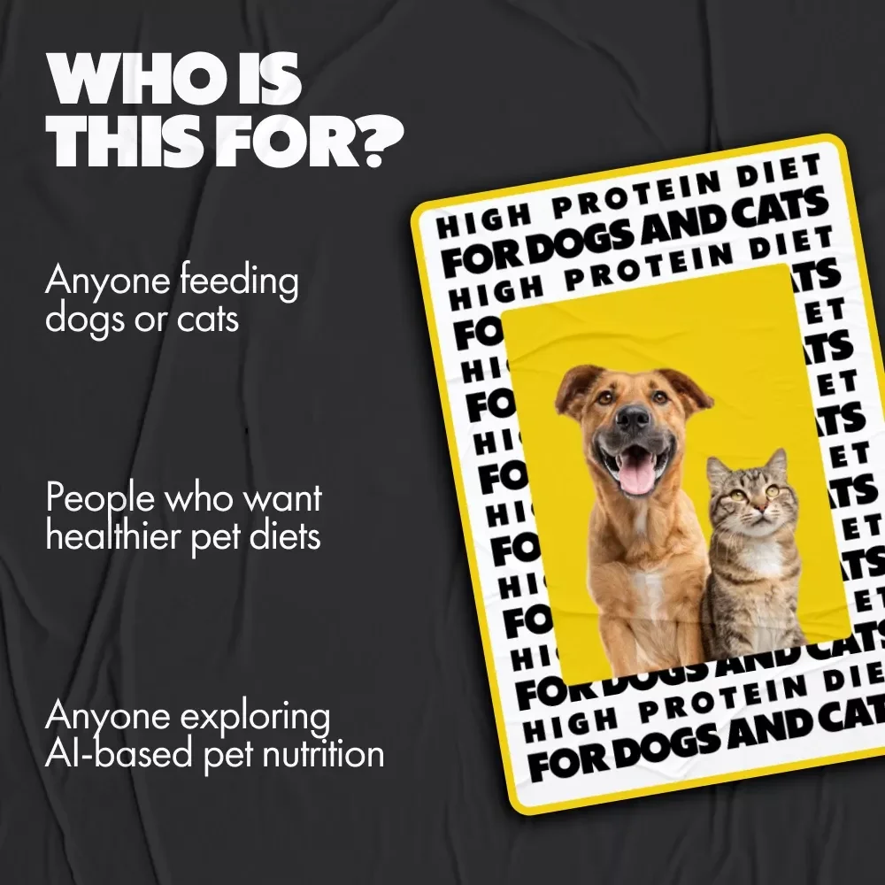 High-Protein Diet for Dogs and Cats | Ebook Guide on High Protein Diet Benefits for Pets, Nutrition Planning & Healthy Feeding