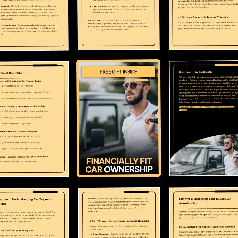 Financially Fit Car Ownership – Smart Money Guide for Confident Buyers | Learn how to know if car payments are affordable & Build a Stress-Free Auto Budget
