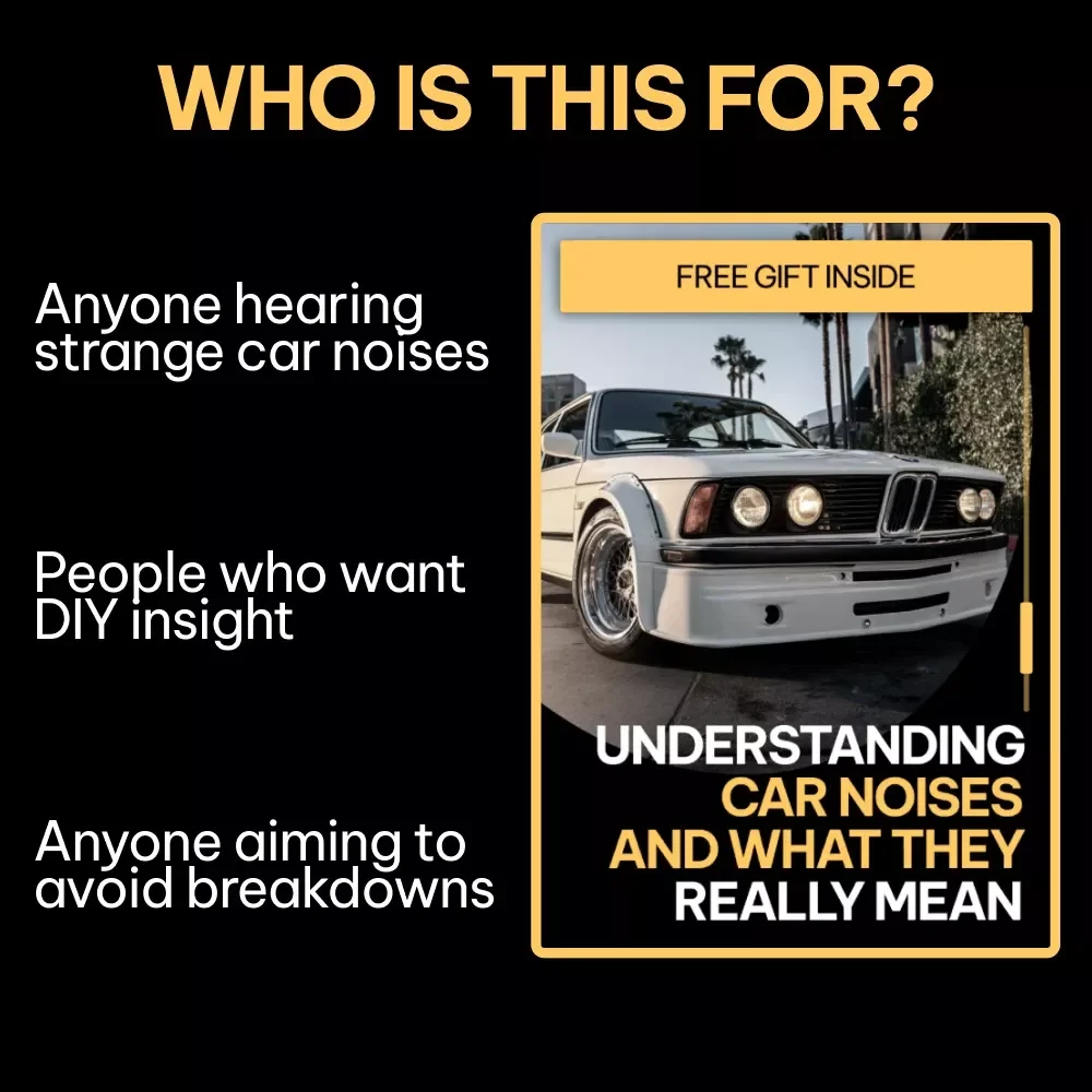 Understanding Car Noises and What They Really Mean | Practical Car Sound Guide eBook for How to Identify Car Noises, DIY Auto Diagnostics & Confident Repairs