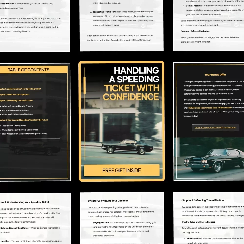Handling a Speeding Ticket with Confidence | What to Do If You Get a Speeding Ticket Step-by-Step Guide | Digital Download