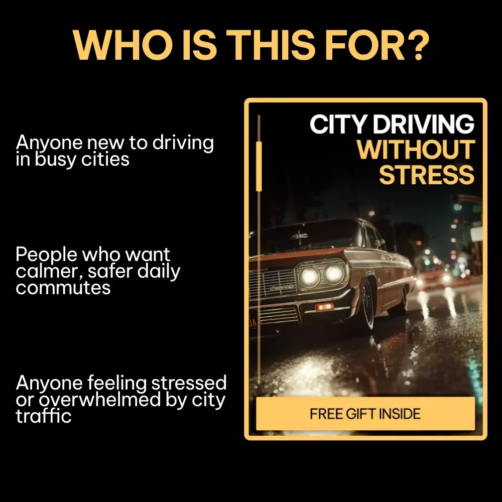 City Driving Without Stress – A Beginner-Friendly Guide with City Driving Safety Tips for Beginners, Calm Urban Driving Skills, Smart Route Planning & Confidence-Building Checklists