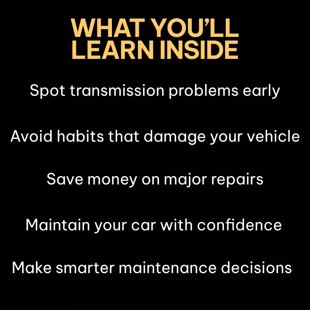 When Gears Start to Fail – Digital Guide to Transmission Damage, Driving Habits, Maintenance Neglect & Mechanical Wear | Instant Download eBook