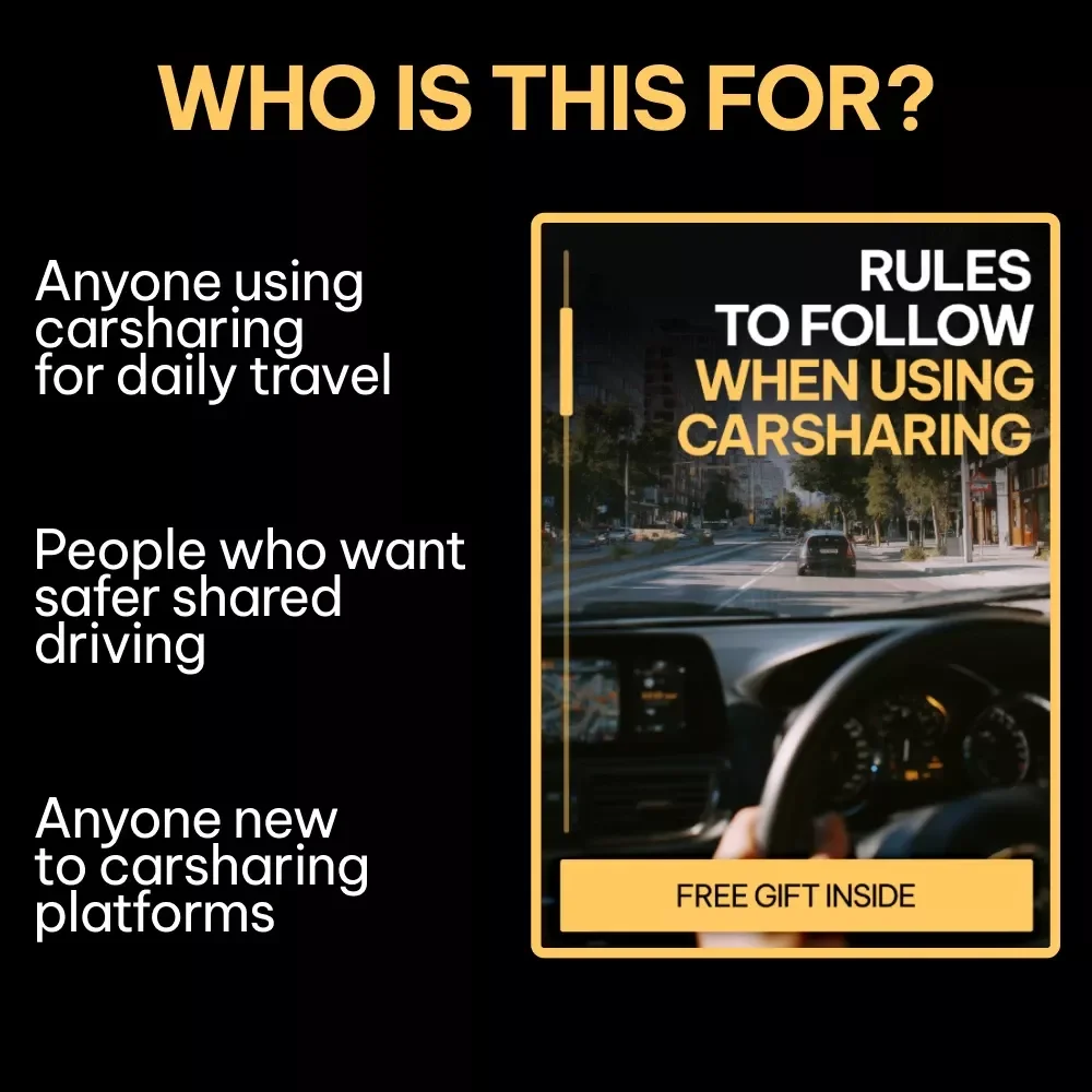 Rules to Follow When Using Carsharing Checklist | Smart Carsharing Guide | Easy Car Share Rules Download