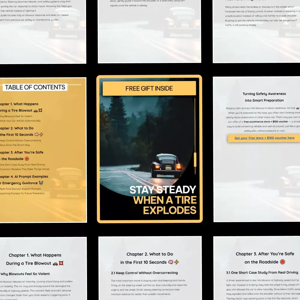Stay Steady When a Tire Explodes: Essential Guide on What to Do During a Tire Blowout – Safety Tips, Emergency Checklist & AI Guidance